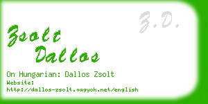 zsolt dallos business card